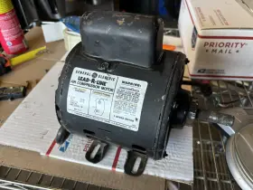 Fl3501 Campbell Hausfeld Vtg Air Compressor Motor From Fl 3501 1/2hp