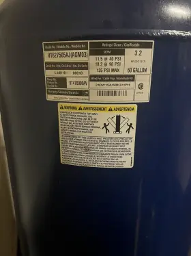 Vt627505aj Campbell Hausfeld Air Compressor 60 Gallon
