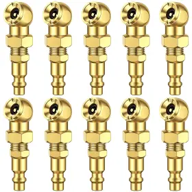Pac-canchiing-0058 Canchiing 10 Pack Ball Foot Air Chucks For Tires 1/4 Inch Fnpt Closed Flow Tire