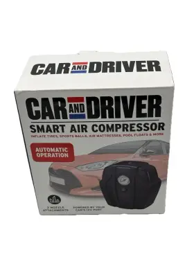 Car And Driver 810071498817 Smart Air Pump Preset Inflation Modes Built In Battery Recharge