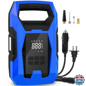 B0f9s3dg54 Carsun Portable Tire Inflator Air Compressor 110v Ac 12v Dc With Pressure Gauge