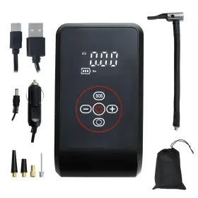 Caty&kitten 735083271879 Cordless Tire Inflator With Auto Shutoff Led Light And Digital Pressure Gau