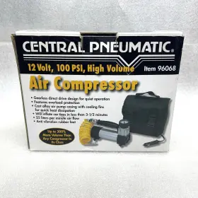 96068 Central Pneumatic 12v 100 Psi Air Compressor - See Description