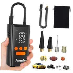 Spl-a004 Chansfam Portable Tire Inflator Air Compressor Cordless 150 Psi Digital Pump With