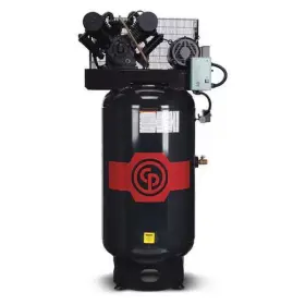 8090254643 Chicago Pneumatic 2 Stage Iron Air Compressor - Cast Stationary Electric Motor Brand New