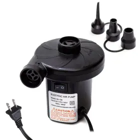 Hs-198 Chiclist Electric Air Pump Portable Quick-fill With 3 Nozzles 110v Ac Perf