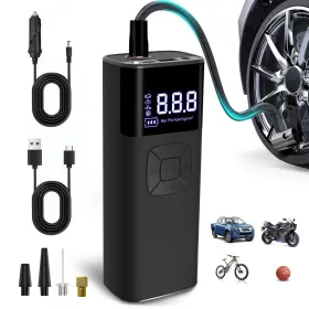 Tireinflator-5303 Cjygege Tire Inflator Portable Air Compressor - 12v Dc 150psi 4x Faster Cordless Ai