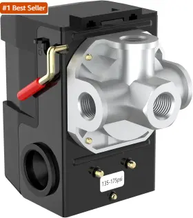 Fb-10-4h Cnaodun Air Compressor Pressure Switch 135-175 Psi 26a 1/4 Npt Thread Four-port