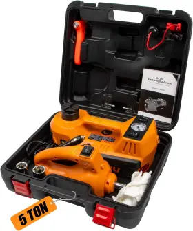 Be0091 Co. Ltd Electric Car Jack Kit 5 Ton 12v With Wrench And Tire Inflator Pump For
