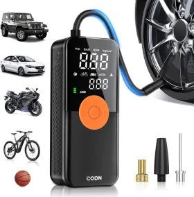 Codn 764749069963 Tire Inflator Portable Air Compressor Max 150psi Cordless Pump For C