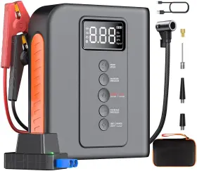 Colinbeni Js010 Battery Jump Starter With Air Compressor For Car 10000mah Portable Power Pack 1