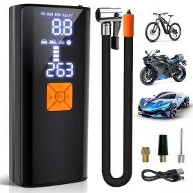 Cowin 445020642695 Tire Inflator Portable Air Compressor Pump For Car Tires With Pressure