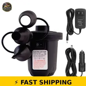 Cozii 714487448025 Electric Air Pump For Inflatables With 3 Nozzles