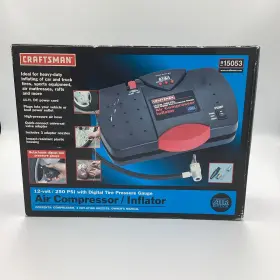 15053 Craftsman Sears Nos 12v Air Compressor Inflator 250psi Tires Beach Balls