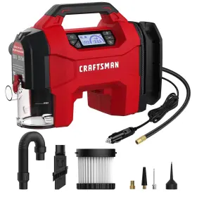 Craftsman 810941034107 Inflator/vacuum/blower 3-in-1 Tire Inflator Portable Air Compressor