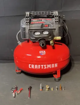 Craftsman Cmec6150k Air Compressor 6 Gallon Red Used Please Read