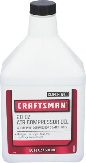 Cmpcpo200 Craftsman Air Compressor Oil 20 Oz For Single Stage And Two C Cmpcpo200 Craftsman Air Compressor Oil 20 Oz For Single Stage And Two C