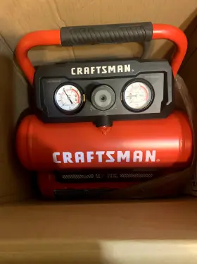 Cmxecxao220242 Craftsman Open Box. 2 Gal Twin Stack Portable Air Compressor 125 Psi 0.3 Hp