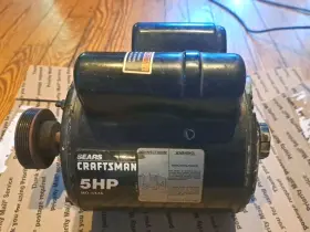 Mo-6436 Craftsman Vintage 5hp 120v Electric Compressor Motor - Repair / Parts