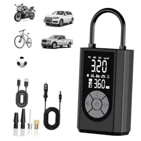 Jn-8015-xmb Cristallo Trading Tire Inflator Portable Air Compressor Pump For Car Tires Bicycle