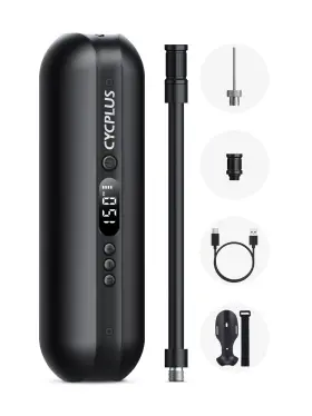 Cycplus 641055889327 Electric Air Compressor Portable Bicycle Pump Car Tire Inflator Max