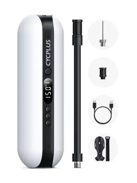 Cycplus 651312819950 Electric Air Compressor Portable Bicycle Pump Car Tire Inflator Max 150 Psi
