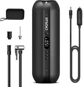 Cycplus 976297860044 Tire Inflator Portable Air Compressor - 150psi Cordless Pump With Digital Ti