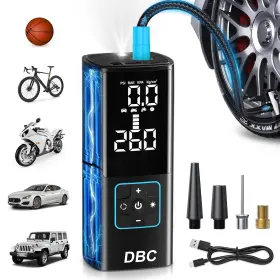 P008 Dbc Tire Inflator Portable Air Compressor 3x Faster Cordless Bike Pump 2000