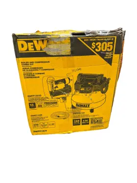 Dewalt 045564656553 6 Gal. Heavy-duty Pancake Electric Air Compressor Combo Missing Nailer