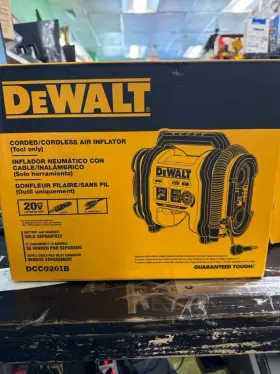 Hpb022745 Dewalt Dc020ib Dcc0201b Corded And Cordless Air Inflator 160 Psi 20v 20 Volt