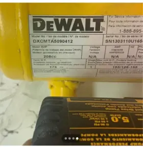 Dewalt Dxcmta5590412 Honda Gx 4 Gallon Oil-free Pontoon Air Compressor