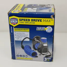 17055-mg Digital Monkey Grip Speed Drive Max Tire Inflator Back-lit Display With Auto