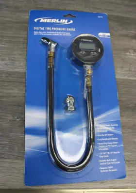 58172 Digital 193175433817 Merlin Tire Inflator With Pressure Gauge 0-150psi - New