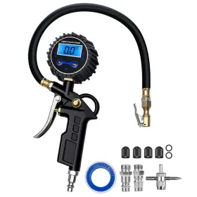 Digitpro 726084776951 Digital Tire Pressure Gauge With Inflator Air Compressor Accessories C