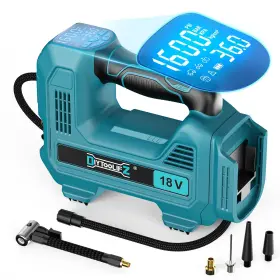 001009 Diytoolifz 160psi Cordless Tire 160 Psi Blue- Compatible With Makita 18v