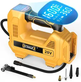 Diytoolifz 313095136111 Cordless Tire Inflator Air Compressor For Dewalt 20v Battery 160psi Led Light