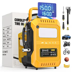 Cqbz031d0a1 Diytoolifz Tire Inflator Portable Air Compressor Compatible With Dewalt 20v Battery 160