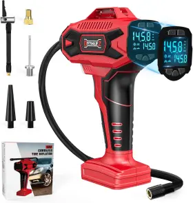 Sku12091 Diytoolifz Cordless Tire Inflator Air Compressor For Milwauke 18v Battery Portable Handhel