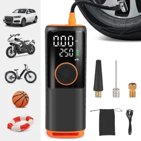 Dmiter 711271801950 Rechargeable Electric Ball Pump With Inflation And Deflation 3 Needles - Volley