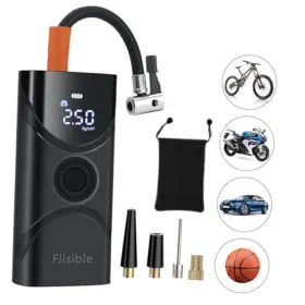 Hz012 Dongguan Hezong Electronic Technology Co. Ltd. Cordless Tire Inflator Portable Air Compressor 150 Psi Pump For Car Tires