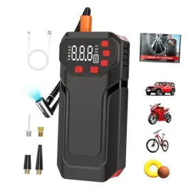 Mt28 Dongguan Sagoment Electronic Technology Co. Ltd Tire Inflator Portable Air Compressor 5200mah Cordless Car Pump With Black