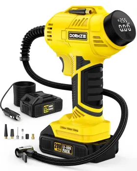 Dormzie 972513108372 Tire Inflator Portable Air Compressor 150 Psi Handheld Pump For Car