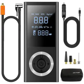 Dormzie 977254902494 Tire Inflator Portable Air Compressor Cordless 150 Psi Pump With Recharg