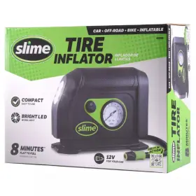 Dreamedge Shop 869638660068 Slime 12v Tire Inflator With Dial Portable Automotive Car Accessory Black 1 Y