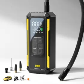 Dw17 Dww Tire Inflator Portable Air Compressor 150 Psi Compact Cordless Bike Pump Wit