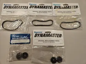 14070 Dynamaster Drive Belts For Piston Pumps 3 Pack Plus Leather Washers Brand New