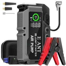 4000a E-ant 769293838751 Car Jump Starter With Air Compressor 10l Gas/8l Diesel Peak 12v