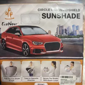 Eco15080 Econour Fba Medium Sunshade Car Windshield Sun Shade Reflective For Ultimate Protection Overlap