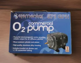 Elemental 872187008755 O2 Commercial Pump 571 Gph 2.47 Psi 20watts 120volts By Solutions