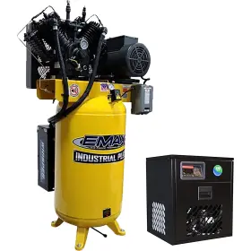Esp10v080v3pk-460 Emax Silent Air Industrial Plus 10 Hp 3-phase 460 Volt 80-gallon Vertical